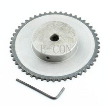 1pcs 14mm 04c 25h 스프로킷 보어 50 치아 50t 금속 파일럿 모터 기어 롤러 체인 드라이브, 없음