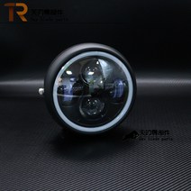 혼다 CG125 LED 헤드라이트 조향등 후미등 세트 커스텀 헤드램프 테일램프, 헤드라이트 + 1개