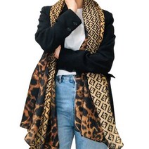 시크한 호피 페라도 스카프 롱 머플러 가을 봄 숄