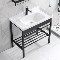 세면대 하부장 베란다 발코니 소형 간이 세면 세라믹, D타입 기본형