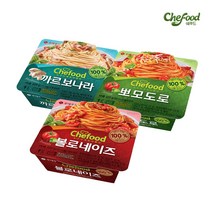 롯데 쉐푸드 스파게티 4개 (3종 택1) / 까르보나라 볼로네이즈 뽀모도로, 볼로네이즈 220g 4개