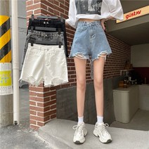 데이룸 여성 A라인 앞트임 청반바지