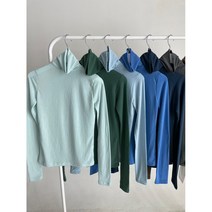 쫀쫀 소매긴 슬림핏 기본 베이직 톤다운 다크컬러 데일리 긴팔 목폴라 티셔츠 9color