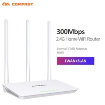 무선라우터 300Mbps 고속 무선 라우터 1 WAN 3 LAN RJ45 포트 x 5dbi 고 이득 무 지향성 안테나 가정용, [02] US Plug