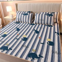 라텍스 돗자리 베개커버 세트 A라인 침대 쿨링 돗자리 여름 세탁기 가능 비보뉴 I933K496, 꼬마돌고래