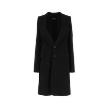 22FW ANN DEMEULEMEESTER 블랙 울 블렌드 CELINE 코트 2202WCO02FA113099 099
