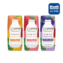 매일유업 상하목장 유기농 주스 멸균 125ml 24팩 3종 혼합(딸기8+오렌지8+블루베리8), 상세페이지 참조, 상세페이지 참조, 상세페이지 참조