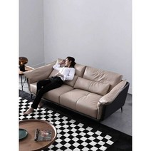 방수쇼파 거실쇼파 오피스텔 방수패브릭 등받이쇼파, D