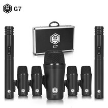 전자 드럼 패드 가정용 WinMixG7 7 피스 유선 다이나믹 마이크 키트 전체 금속 베이스 용 세트