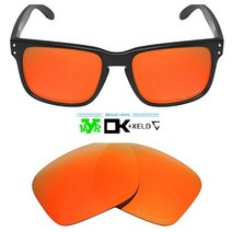 [3주년 이벤트/오늘 출발] 오클리 홀브룩 선글라스 파이어 레드 미러 교체렌즈 제주도 울릉도 포함, 티타늄(편광)