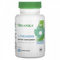 (아이허브) Organika (올가니카) L-Theanine 225 mg 90 Vegetarian Capsules 빠른직구
