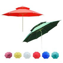 [최신형] 모벵스턴 2층 8각 감성 파라솔 + 파우치증정 [북유럽풍], 아이보리, 특대형(270cm) 파라솔 일반형