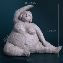 조각상 정원조각상 조형물 정원장식품 artlovin 추상 뚱뚱한 여자 인형 빈티지 여자 동상 탁상 수지 공예 선물 홈 장식 장식품 크리 에이 티브 피규어, g-대형
