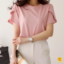꽃잎 샤틴 실켓 반팔티 데이 디데이 핫텐 불량소녀 하늘하늘 티셔츠 슬라브 여자 중학생옷