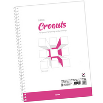 대용량 두꺼운 스케치북 16절 25매 5권 130g 아기 유아