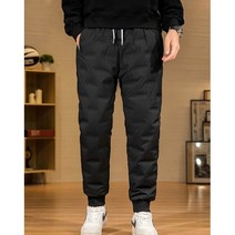 따뜻한 남자패딩바지 조거방풍바지 한파 강추위 패딩팬츠 밑단스판벤딩형