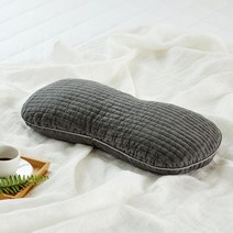 [모던하우스불광점]경추가 편안한 땅콩형 줄누빔 피그먼트 편백베개23*47 차콜/BGCV0422005BG