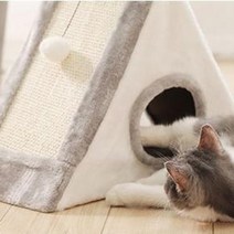 고양이 집사 반려묘 수직 스크래쳐 숨숨집 패브릭 하우스 텐트 펫가구 고양이용품