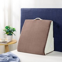 ZINUS 다기능 웨지 베개 베개 Wedge Pillow 딱딱한 갈색 56 × 30 × 56cm, 상세페이지 참조, 상세페이지 참조