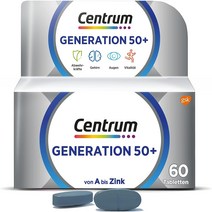 센트룸 종합비타민 미네랄 실버 60정제, 1통, 80g