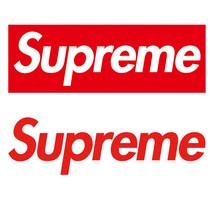 SUPREME 슈프림 차량 튜닝 데칼, 1개, 선택-1레드(중)