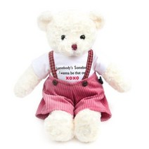 상아테크 체크테디베어 남자곰 대형 인형, 혼합색상, 55cm