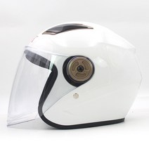오픈 페이스 오토바이 헬멧 선 바이저 플립 업 쉴드 스트리트 바이크 남성 여성용 화이트 핑크 블랙, 05 WHITE