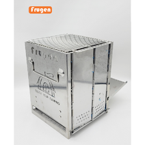 프루젠 캠핑 bbq 미니멀 접이식 불멍 백패킹 우드스토브 바베큐 그릴 화로대 미니화로, 1개