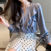 (미인전매) 유케이 가을 블라우스 여신룩