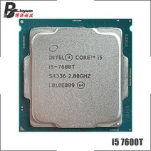인텔 코어 i5-7600T i5 2.8 GHz 쿼드 스레드 CPU 프로세서 6M 35W LGA 1151, 한개옵션0