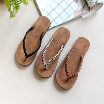 청키걸 플립플랍 SJ444 호피 쪼리 샌들