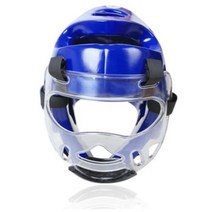복싱 헤드기어 전문 태권도 프로텍터 무에타이 가라테 가드, 11.blue helmet shield - L 160-