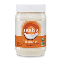 Nutiva 스팀~정제 코코넛 오일 443ml (15액량 온스)236254, Refined Coconut Oil_15 Fl Oz (