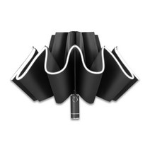 펜타오닉 튼튼한 3단 거꾸로 우산 원터치 LED 라이트