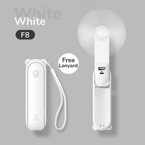 미니 휴대용 4800 가정용 저소음 소형 핸디 선풍기 USB 충전식, CHINA, 2000mAh white F8