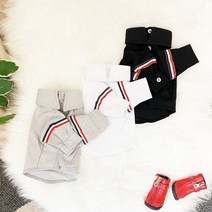 토끼독 명품 강아지셔츠 블라우스 3컬러 S~XL 강아지봄옷 강아지커플룩, 그레이