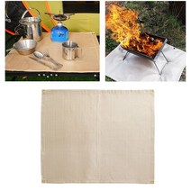 [생활/소품/최저] 야외 야영 BBQ 취사 용품 방염천 방열 시트 M 80x60 그릴 67918EA
