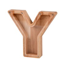 알파벳 투명 저금통 저축함 성인용 인테리어 소품 촬영용, Y, Y 편지 스티커