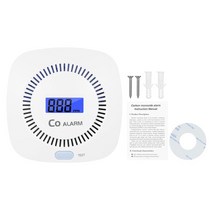 라돈측정기 가정용 라돈 방사능일산화탄소 감지기 센서 모니터 디지털 일산화탄소 경보 미터, 하얀