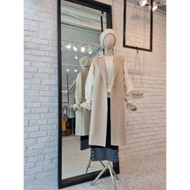 [반다리] 핸드메이드 벨트 오버핏 아우터 롱조끼