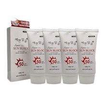 수퍼 UV 썬크림 4개 SPF50 메이크업베이스 자외선차단