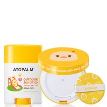 아토팜 톡톡 페이셜 선팩트+선스틱 세트, 아토팜 톡톡 페이셜 선팩트+선스