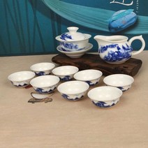 청화백자 산수화 개완 개합 다기세트 경덕진다기-72394EA, 본상품선택