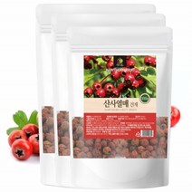 말린 산사열매 원물 말린것 차 산사자차 건조 산사열매건재 아가위차 꽃사과 300g 3팩