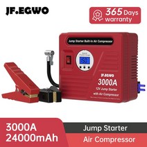 밧데리재생기 자동차 점프 스타터 무선 충전 휴대용 부스터 공기 압축기 시작 장치 배터리 보조베터리 12, 04 3000A
