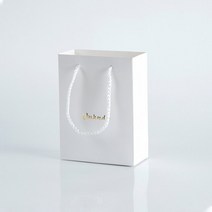 보부상가방 패브릭 가벼운 패브릭 대학생 여성 미니 크로스백 숄더백 핸드폰가방 손잡이가 달린 크래프트 종이 가방 대량 대형 쇼핑백 흰색 검정색 선물 토트백 재활용 가능한 소매 개, 35.with logo  30x10x25cm