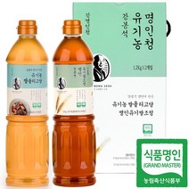 강봉석 명인 유기농 쌀조청+올리고당 1.2kgx2개, 없음, 2개, 1.2kg
