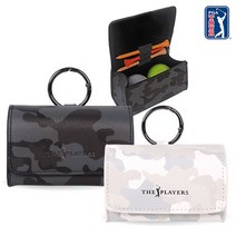 [PGA TOUR] THE PLAYERS 헤리티지 카모 골프공 주머니 투볼 케이스, 카모 블랙 free