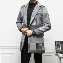 바보사랑 더마인드 남성 모직코트 FU모직체크롱코트.더마인드(무료배송)