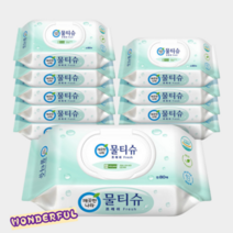 다용도물티슈 깨끗한나라 프레쉬 캡형 물티슈 80매 10팩